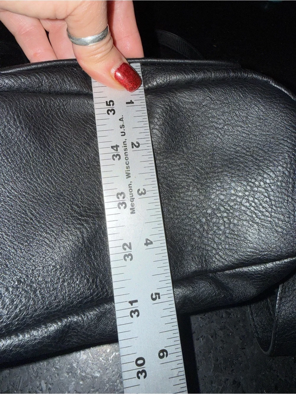 UEC Universal Thread BLACK Faux Leather Mini Backpack